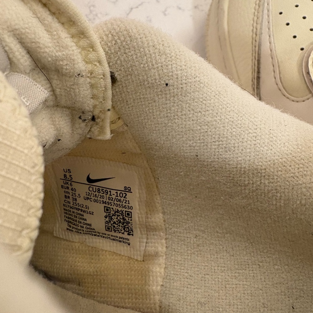 Nike Air Force 1 Shadow Women’s Sneakers – Cream / Neutral – Size 8.5 - Picture 14 of 15